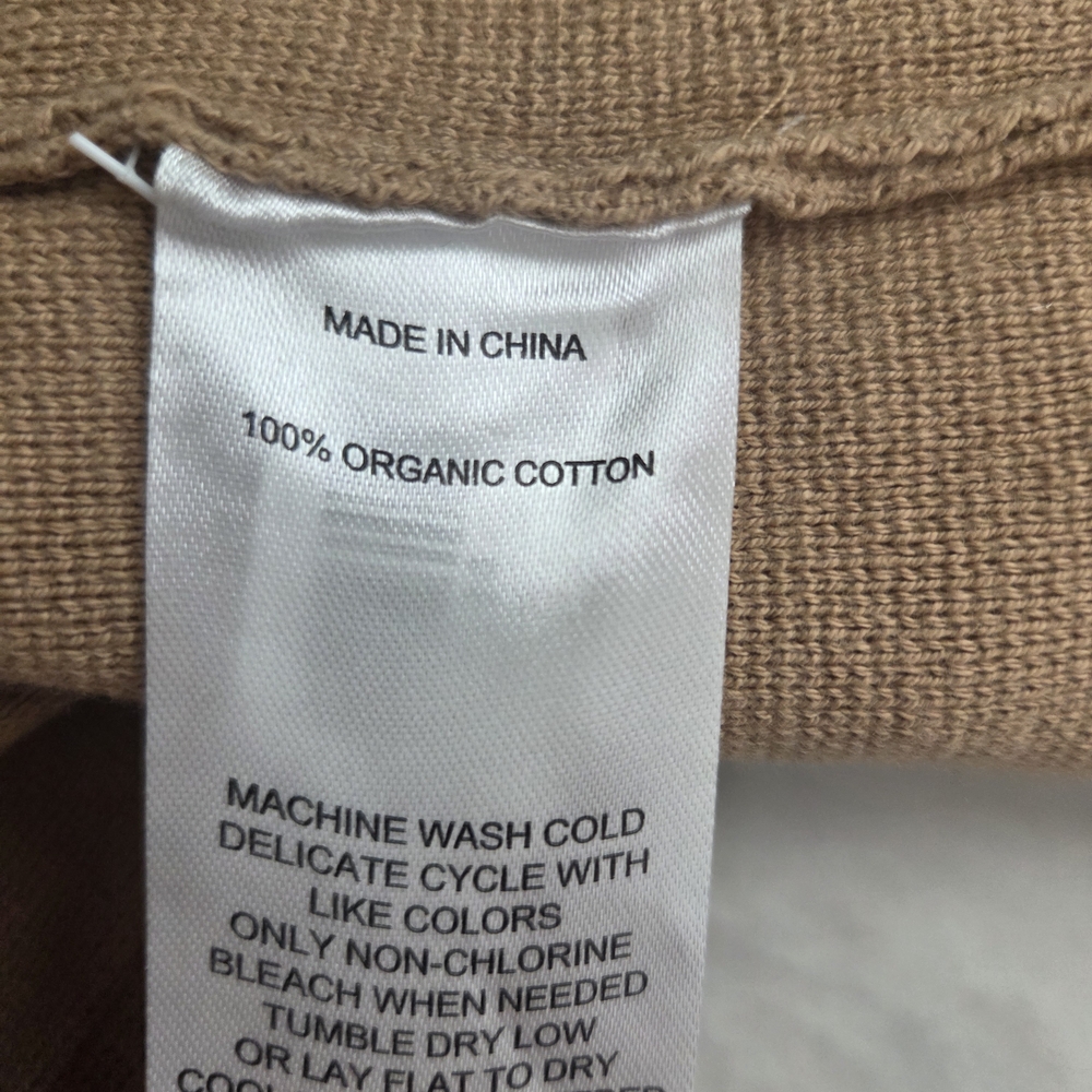 Quince Organic Cotton Knit Blazer Jacket In Camel XS - Picture 4 of 5